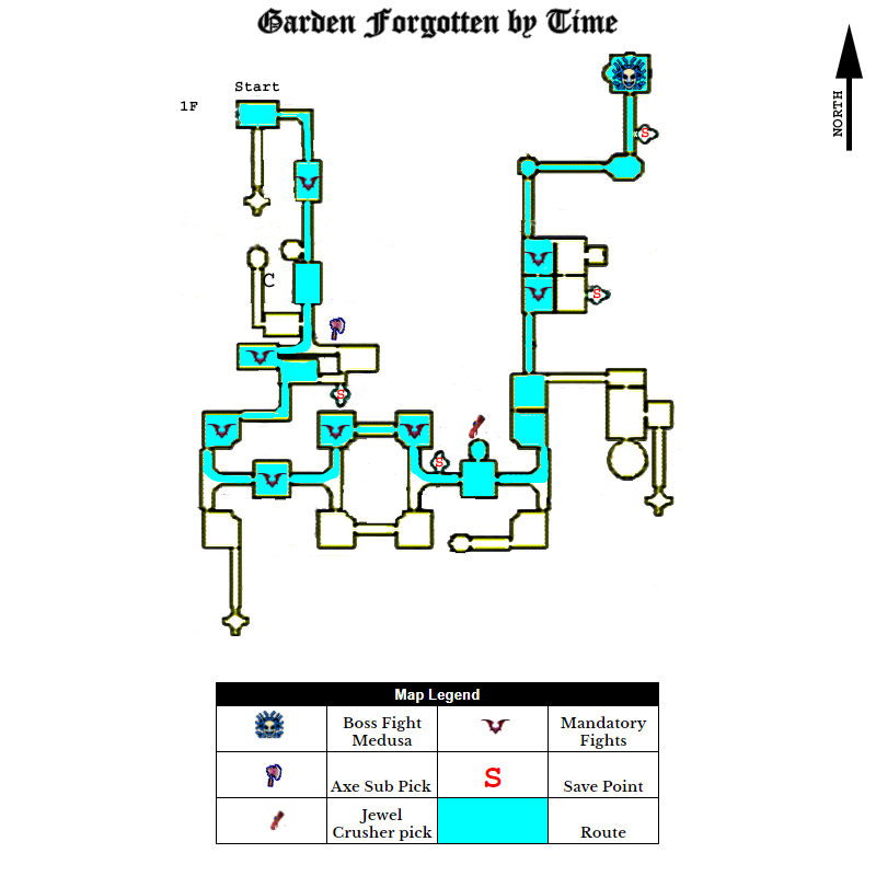 Garden Forgotten by Time Map Reference