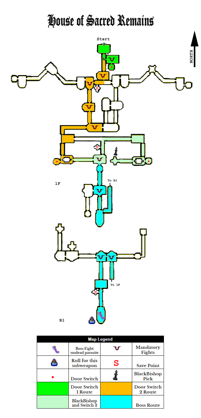 House of Sacred Remains Map Reference